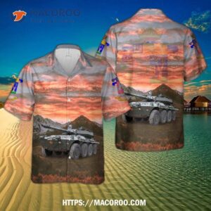 Division  The Italian Army’s 2nd Bridge Engineer Regit Engineers Ferried A Centauro Tank Destroyer Of The “savoia Cavalleria” (3rd) Hawaiian Shirt Division.