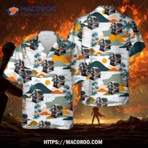 Dodge Challenger Srt Engine Hawaiian Shirt