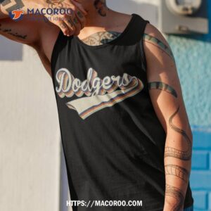 dodgers name personalized retro vintage 80s 90s birthday shirt cheap fathers day gifts tank top 1