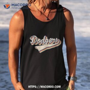 dodgers name retro vintage apparel gift lover shirt father s day gift for expecting dad tank top