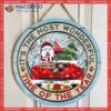 Dog Mom Gifts, It’s Most Wonderful Time Of The Year,christmas Door Decorations, Red Truck Letters Around Welcome Signs , Gifts For Lovers