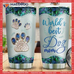 dog mom jewelry style stainless steel tumbler 0