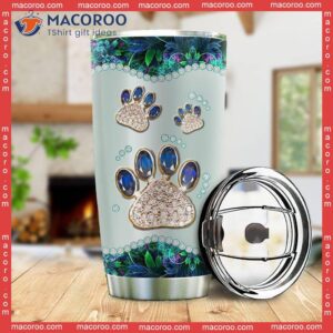 dog mom jewelry style stainless steel tumbler 1