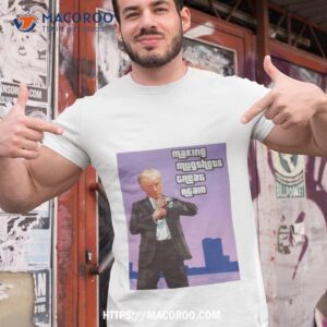 donald trump mugshot making mugshots great again gta photo design shirt tshirt 1