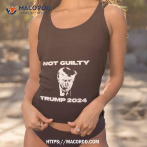donald trump mugshot not guilty trump 2024 shirt tank top 1