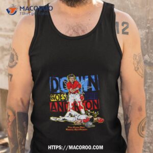 down goes anderson you know bro knockout punch shirt tank top