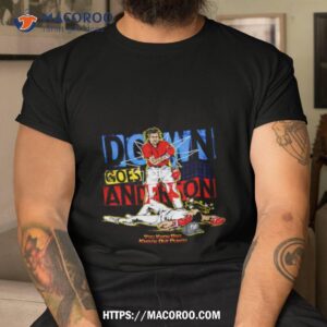 down goes anderson you know bro knockout punch shirt tshirt