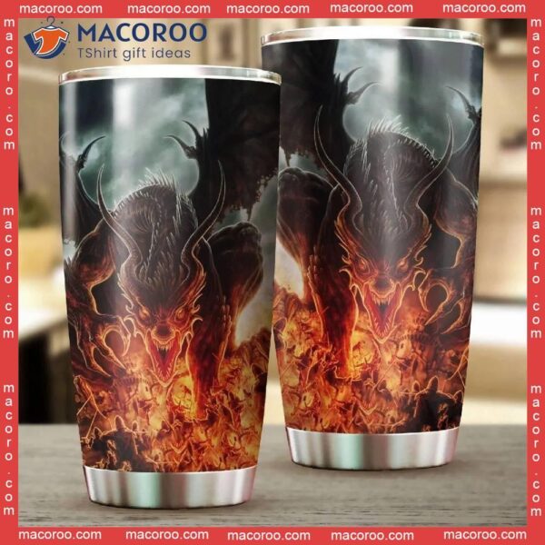 Dragon & Dungeon Tattoo Stainless Steel Tumbler