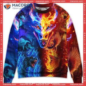 Dragon Love Life Amazing Mens Christmas Sweatshirt