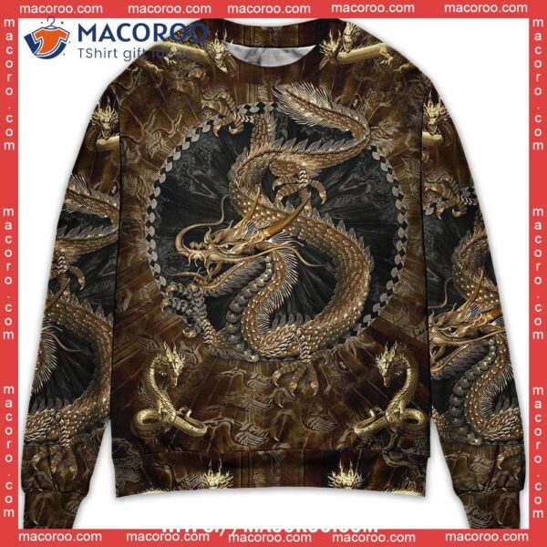 Dragon Love Life Colorful Funny Xmas Sweaters