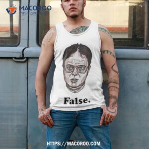 dwight schrute false shirt tank top 2