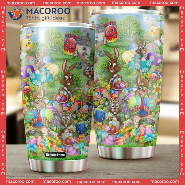 Easter Day Rabbit Egg Stainless Steel Tumbler