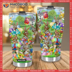 easter day rabbit egg stainless steel tumbler 2