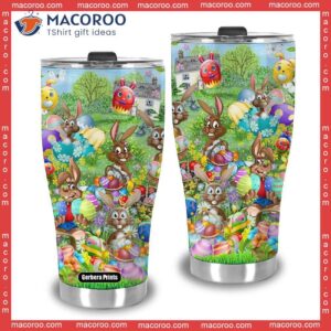 easter day rabbit egg stainless steel tumbler 3