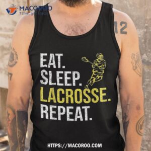 eat sleep lacrosse repeat sports team gifts fathers day shirt cheap fathers day gifts tank top