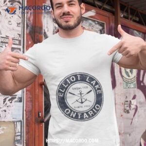 Elliot Lake Unsalted And Shark Free Ontario Logo Shirt