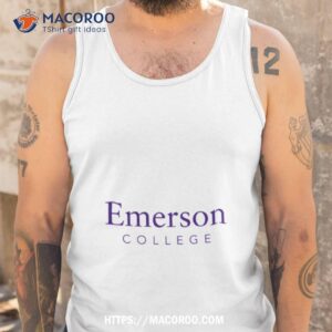 emerson college logo shirt tank top