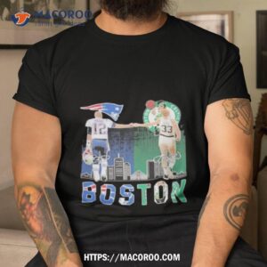 England Patriots Brady And Boston Celtics Bird Boston Signatures Shirt