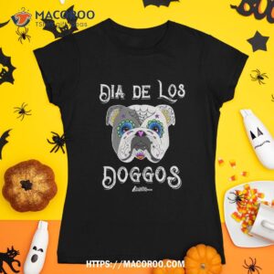 English Bulldog Day Of The Dead Sugar Skull Halloween Shirt, Skeleton Masks