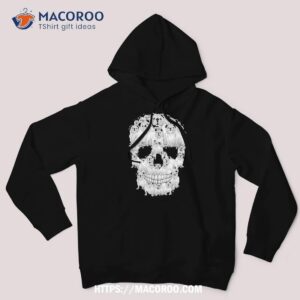 english bulldog skull skeleton retro halloween spooky season shirt spooky scary skeletons hoodie