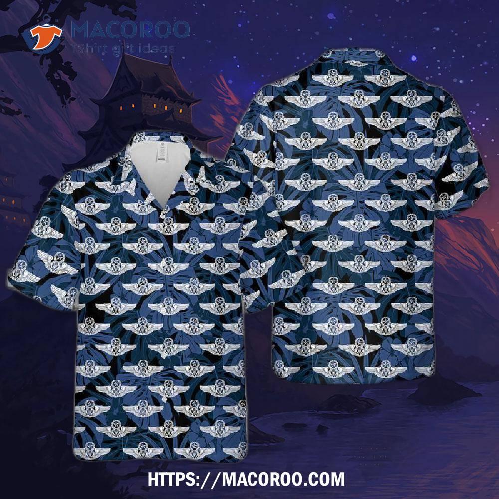 Enlisted Aircrew Wings (master Usaf) Hawaiian Shirt Enlisted Aircrew Wings (master Usaf) Hawaiian Shirt