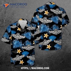 Enlisted Aircrew Wings (master Usaf) Hawaiian Shirt