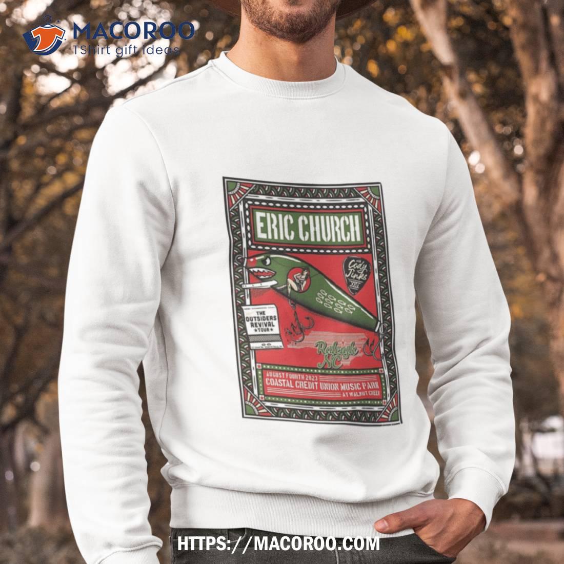 Eric Church August 4 Coastal Credit Union Music Park Raleigh Nc Tour 2023 Art Poster Design Shirt Eric Church August 4 Coastal Credit Union Music Park Raleigh Nc Tour 2023 Art Poster Design Shirt