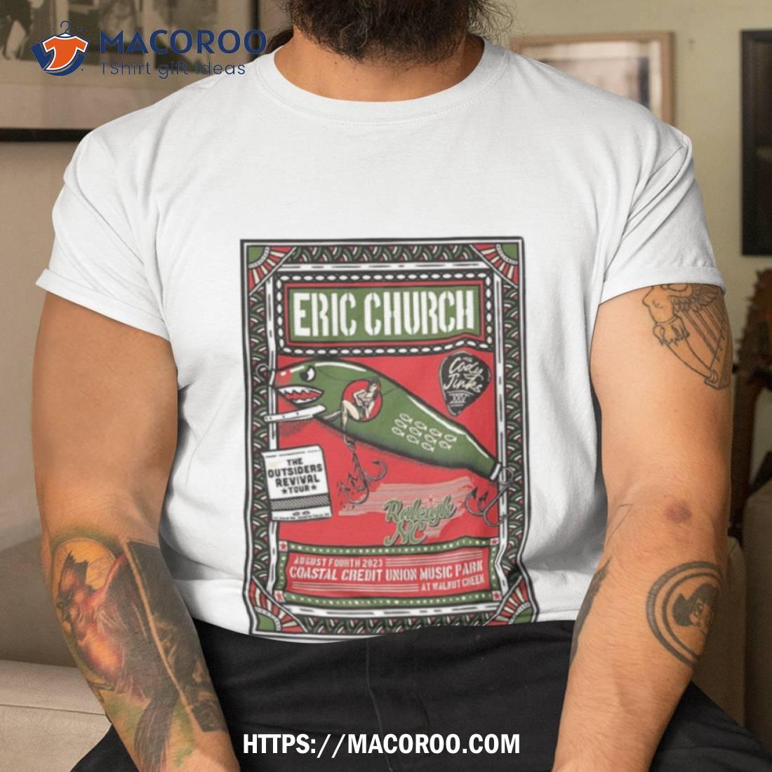 Eric Church August 4 Coastal Credit Union Music Park Raleigh Nc Tour 2023 Art Poster Design Shirt Eric Church August 4 Coastal Credit Union Music Park Raleigh Nc Tour 2023 Art Poster Design Shirt