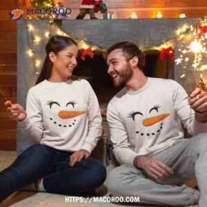 eyelashes christmas outfit snowman face costume shirt christmas snowman sweatshirt