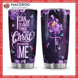 Faith Butterfly Stainless Steel Tumbler