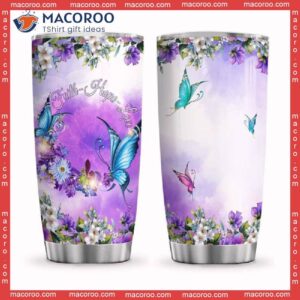 Faith Hope Love Butterfly Stainless Steel Tumbler