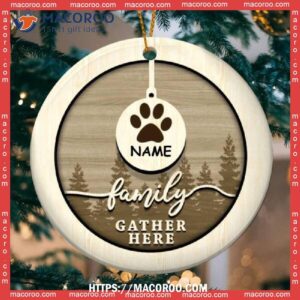 Family Gather Here, Personalized Cat Ornaments