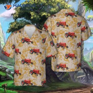 Farmall Super M Tractor Hawaiian Shirt