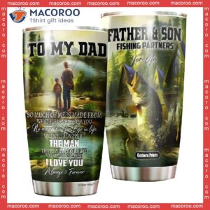Father’s Day Bass Fishing To My Dad Stainless Steel Tumbler