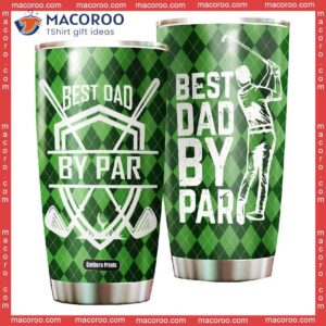 father s day best dad by par golf lover stainless steel tumbler 0