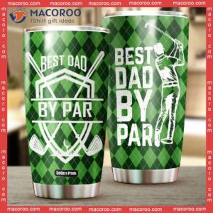 father s day best dad by par golf lover stainless steel tumbler 1