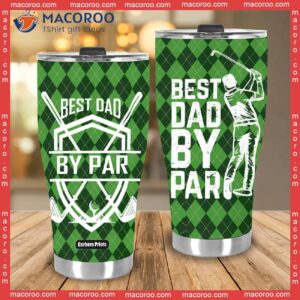 father s day best dad by par golf lover stainless steel tumbler 2