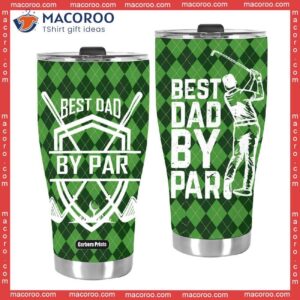 father s day best dad by par golf lover stainless steel tumbler 3