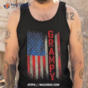 father s day best grampy shirt with us american flag gifts tank top