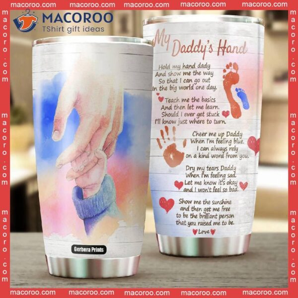 Father’s Day Daddy Hand Painting Stainless Steel Tumbler