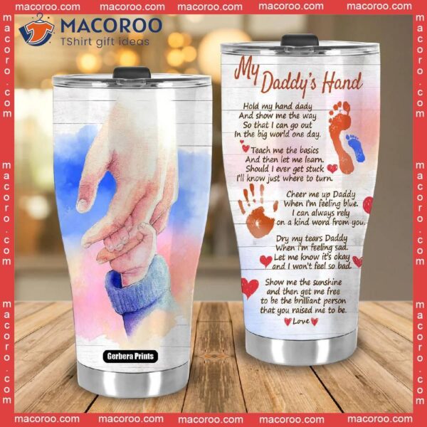Father’s Day Daddy Hand Painting Stainless Steel Tumbler