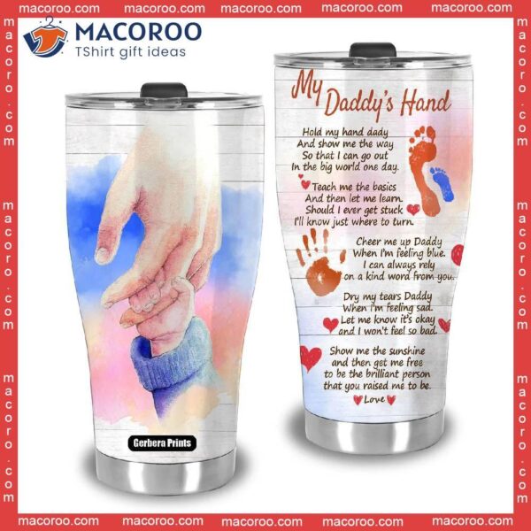 Father’s Day Daddy Hand Painting Stainless Steel Tumbler