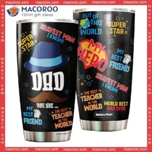 father s day funny dad my hero stainless steel tumbler 0