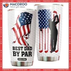 father s day golf dad best by par stainless steel tumbler 0