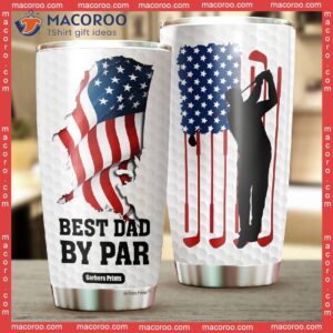 father s day golf dad best by par stainless steel tumbler 1