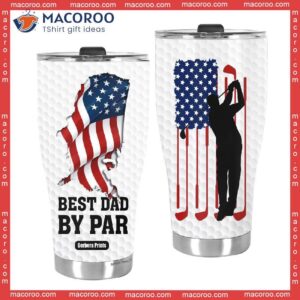 father s day golf dad best by par stainless steel tumbler 3