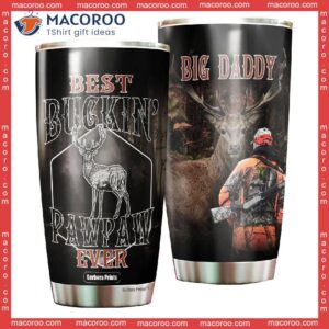 Father’s Day Hunting Deer Best Buckin’ Pawpaw Ever Stainless Steel Tumbler