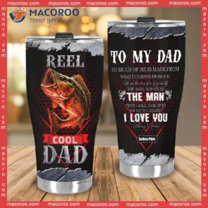father s day reel cool dad fishing stainless steel tumbler 3