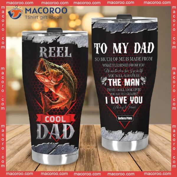 Father’s Day Reel Cool Dad Fishing Stainless Steel Tumbler