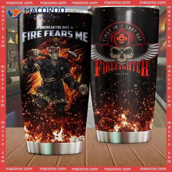 Firefighter Stainless Steel Tumbler